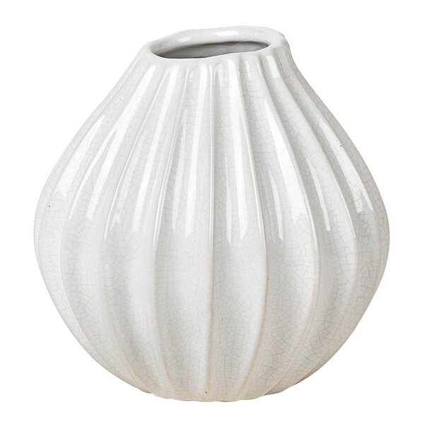 Broste Copenhagen Wide vase S 15x15 cm Ivory