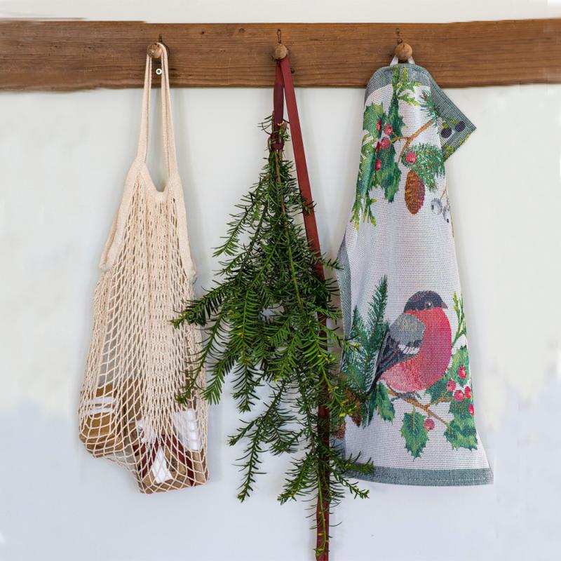 Ekelund Dompap kjøkkenhåndkle 40x60 cm grønn