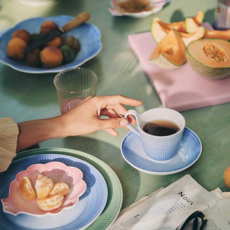 Royal Copenhagen Iris dyp tallerken 25 cm blå