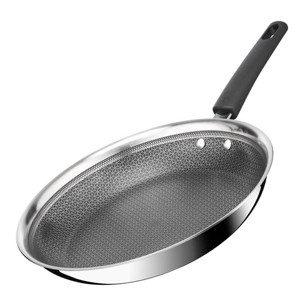 Tefal Emotion Plus Power SS Mesh stekepanne 28 cm honeycomb