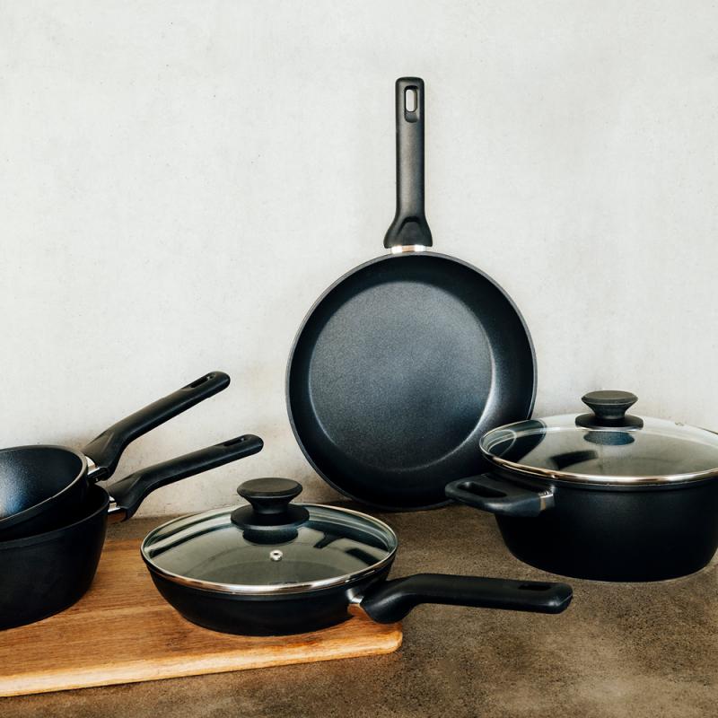 Modern House Kitchen Essentials grytesett 5 deler svart