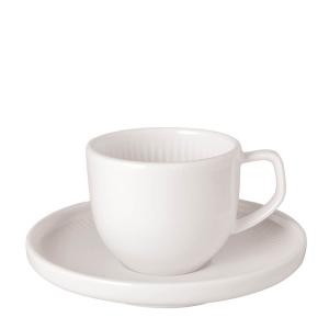 Villeroy & Boch Afina espressokopp med skål 5 cl hvit