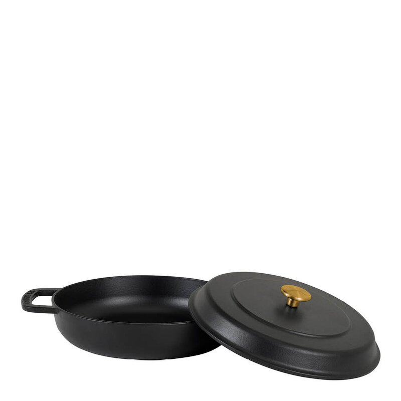 Combekk Braiser støpejernsgryte 28 cm 5L svart