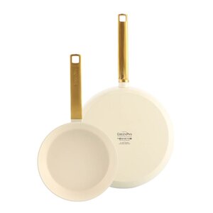GreenPan Evolution keramisk stekepannesett 2 stk 20/28 cm krem