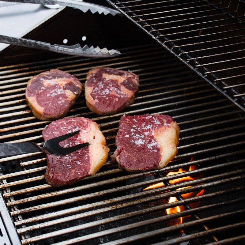 Satake Kuro BBQ gaffel 12,2 cm brun/rustfri