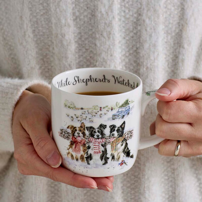 Royal Worcester Wrendale Designs krus 31 cl While Shepherds Watch