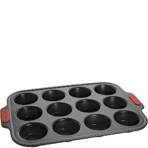 Woll Bake It muffinsform 40,5 x 20 cm svart/rød