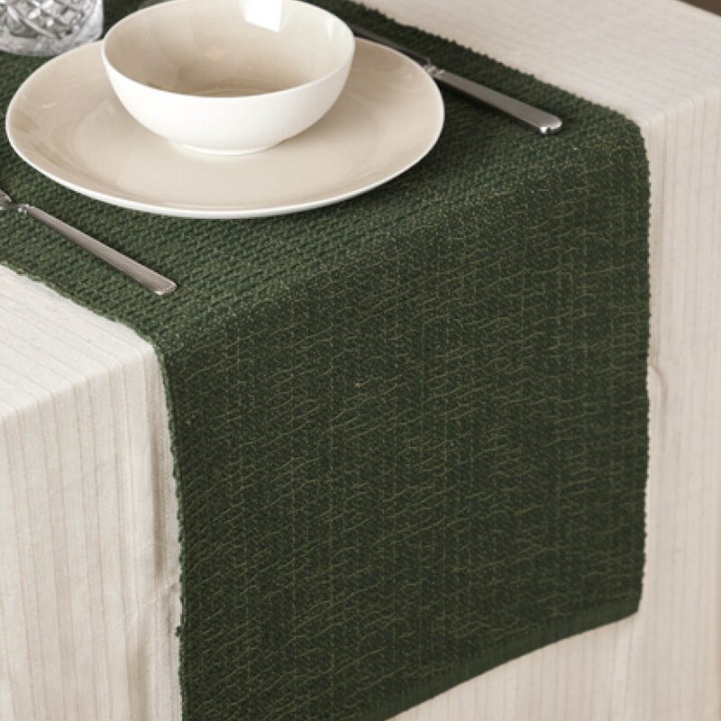 Holmen Sara løper 40x140 cm mosegrønn