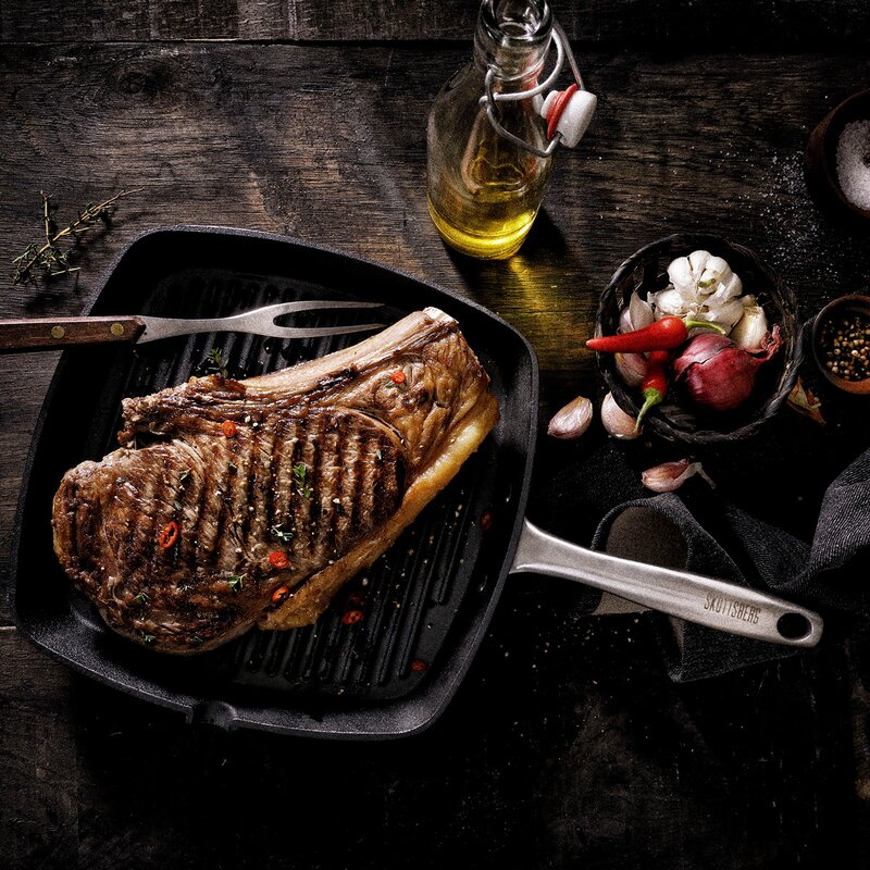 Skottsberg Grillpanne i støpejern 24 cm