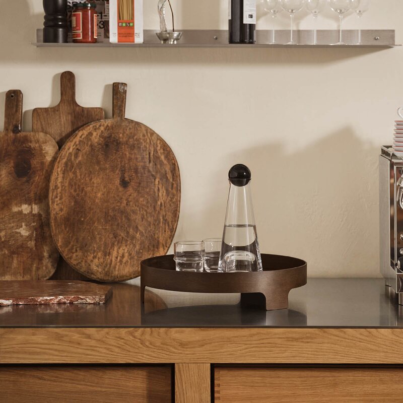 Design House Stockholm Bridge serveringsbrett i mørk eik 42 cm