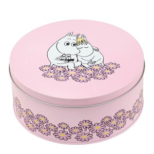 Muurla Mummi rund metallboks Sammen 15 cm rosa