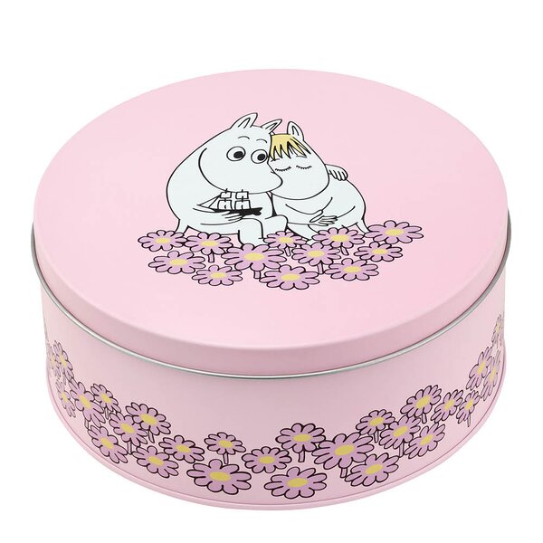 Muurla Mummi rund metallboks Sammen 15 cm rosa