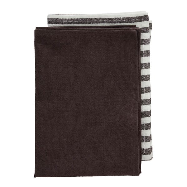 Lene Bjerre Estrille kjøkkenhåndkle 70x50 cm 2 stk brun