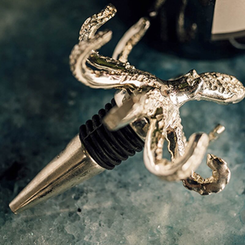 Culinary Concepts Octopus flaskekork sølv