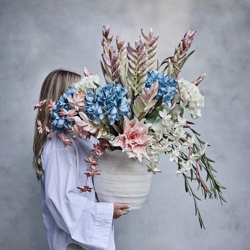 Lene Bjerre Happia blomsterdekorasjon 23 cm blå