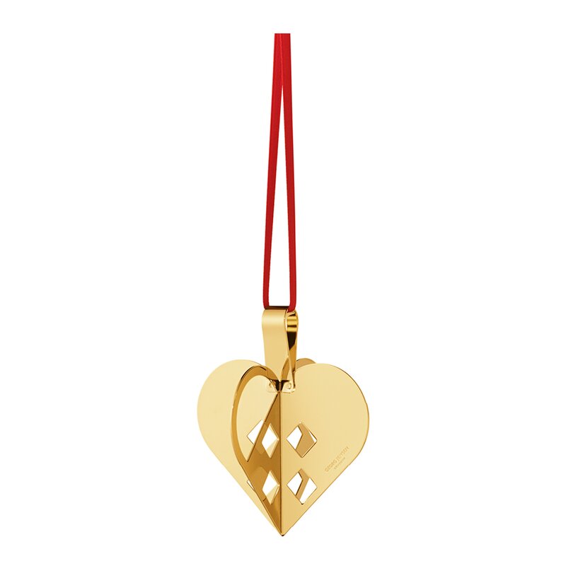 Georg Jensen Jul 2025 ornament hjerte messing