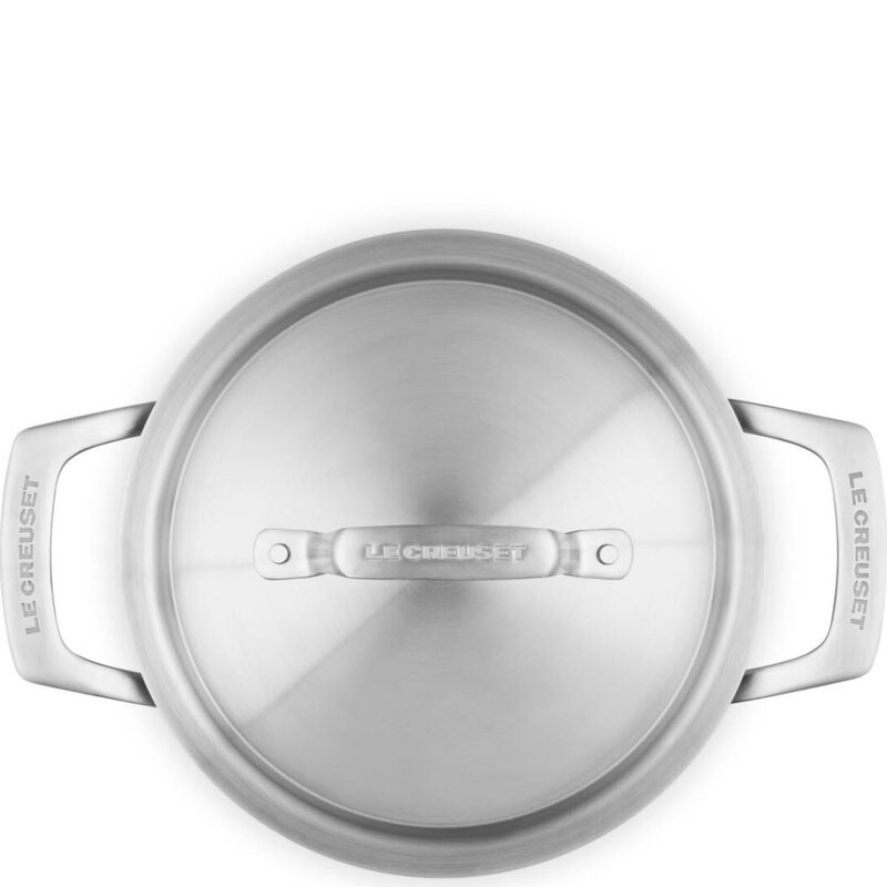 Le Creuset Essential 3-Ply dyp gryte 18 cm 2,8L m/lokk