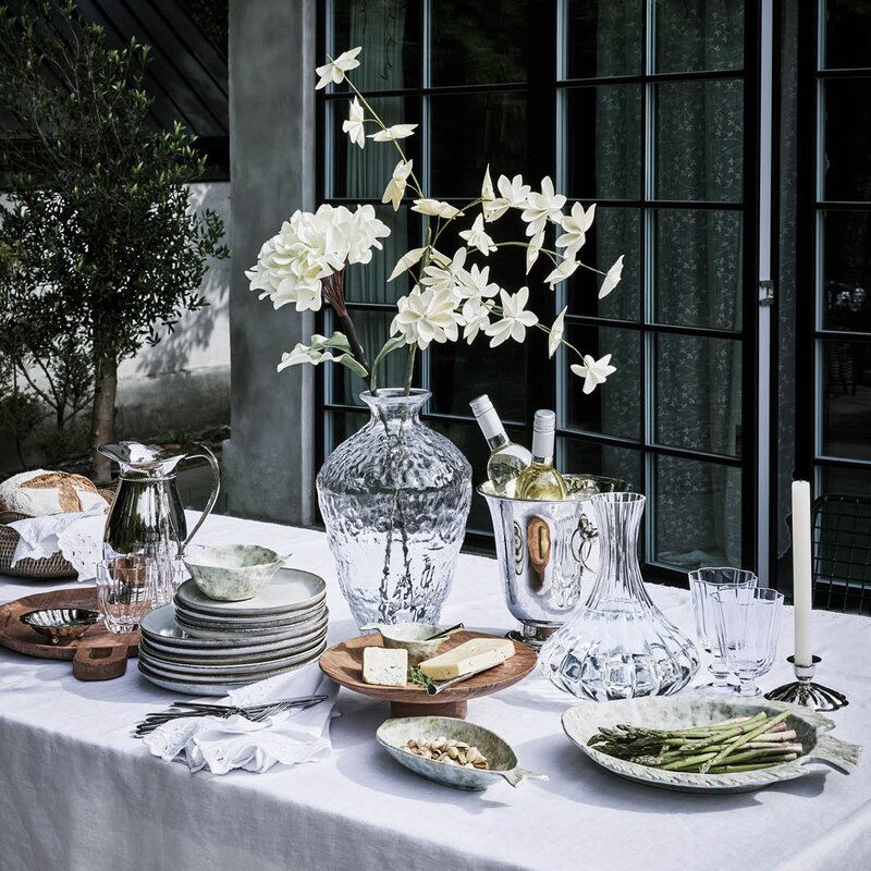 Lene Bjerre Marinelle serveringsfat fisk 28 cm linen