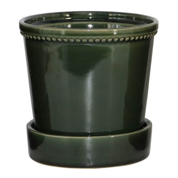 Edelweiss Karmen krukke med skål 13,6 cm forest green