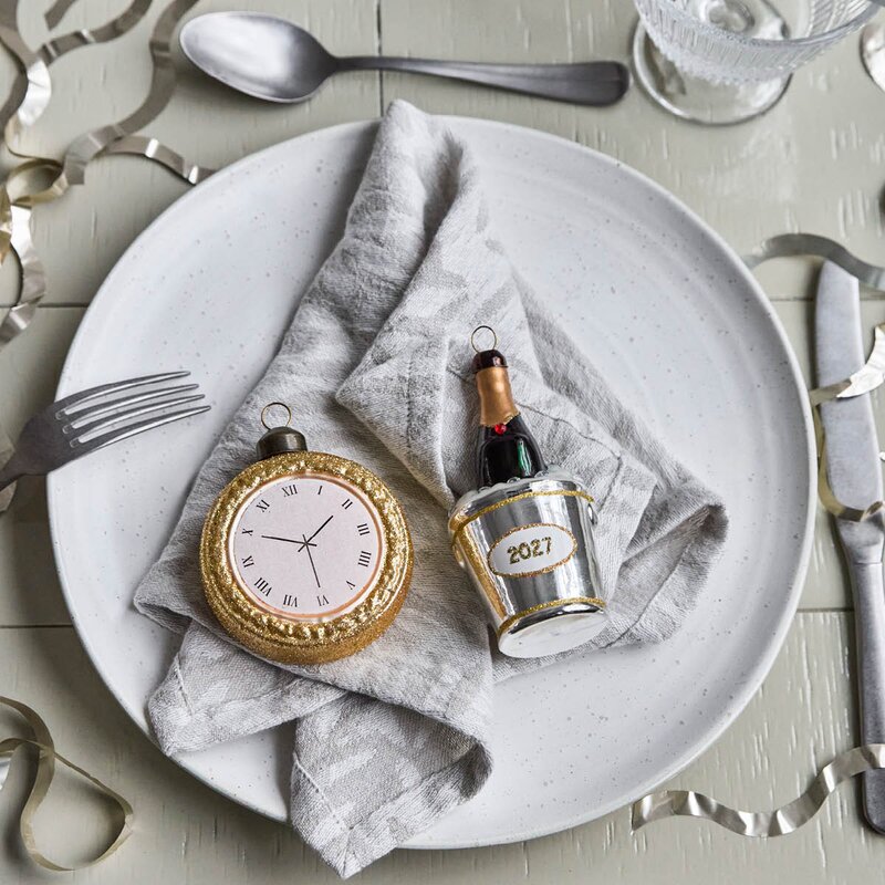 House Doctor NewYear 2027 julepynt 2 stk sølv