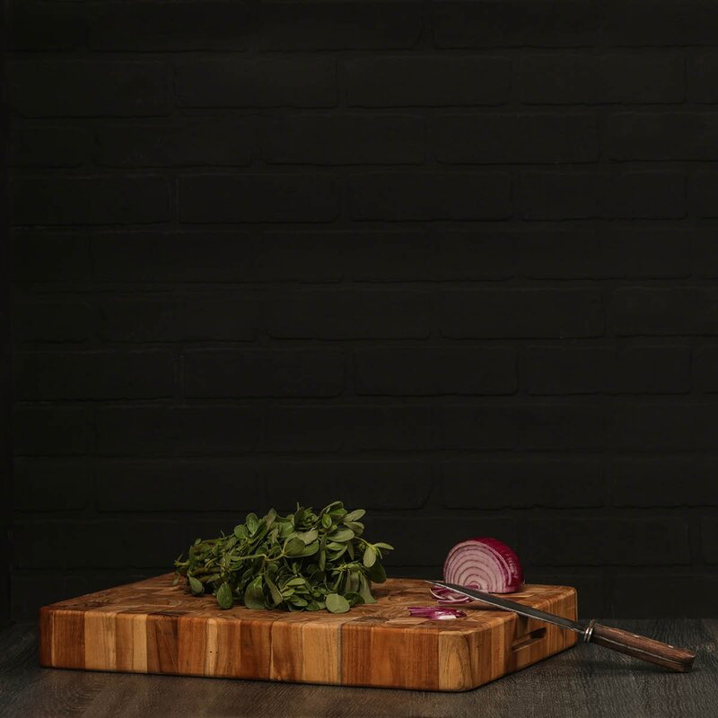 Teakhaus Butcher Block skjære- og serveringsbrett 42x30,5 cm teak