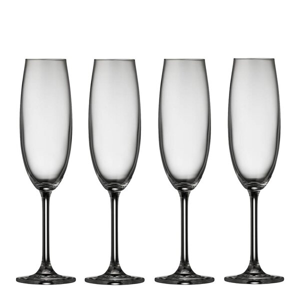 Lyngby Glas Juvel champagneglass 22 cl 4 stk