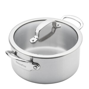 GreenPan Premiere ubelagt 5-lags gryte med lokk 20 cm 3,11L