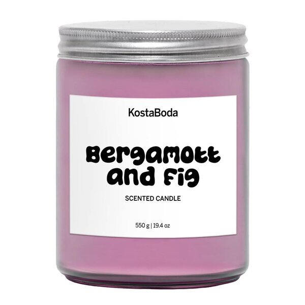 Kosta Boda Mind duftlys 13 cm Bergamott & Fig