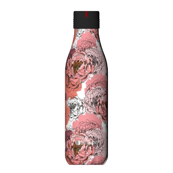 Les Artistes Bottle Up Design termoflaske 0,5L rosa/hvit