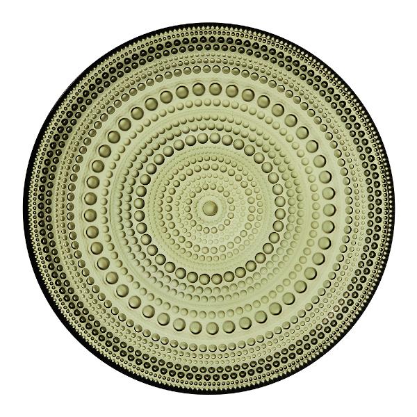 iittala Kastehelmi tallerken 17 cm mosegrønn