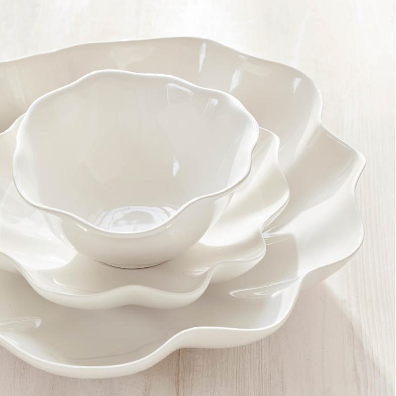 Sophie Conran Floret serveringsskål 23,4 cm kremhvit