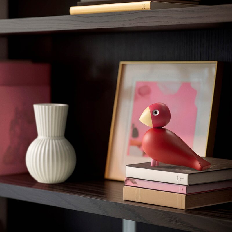 Kay Bojesen Denmark Bird flora 2024 12,5 cm pink