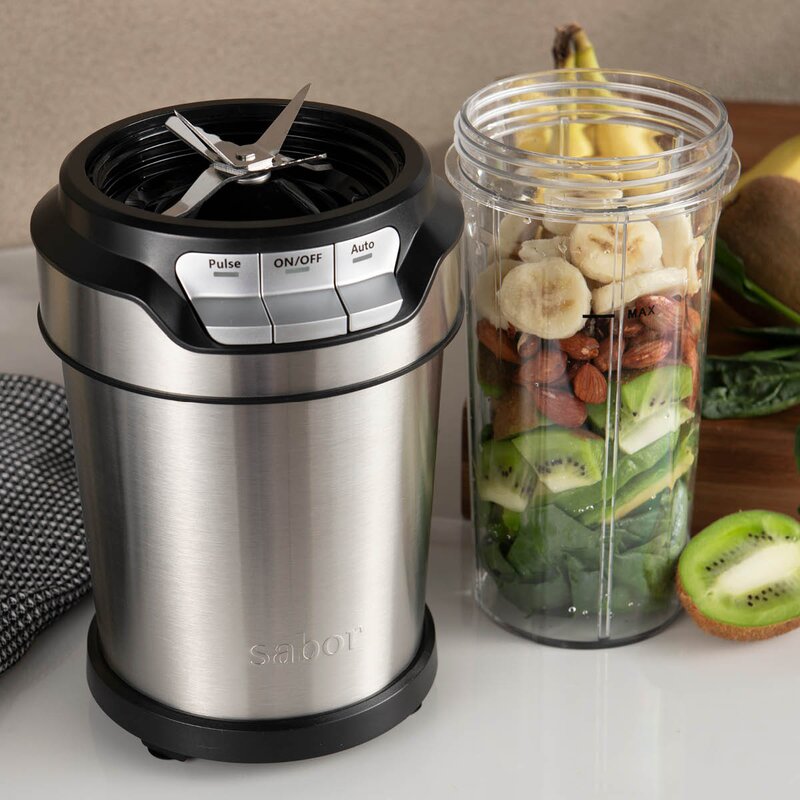 Sabor Elevation blender 900W 0,8L børstet/klar