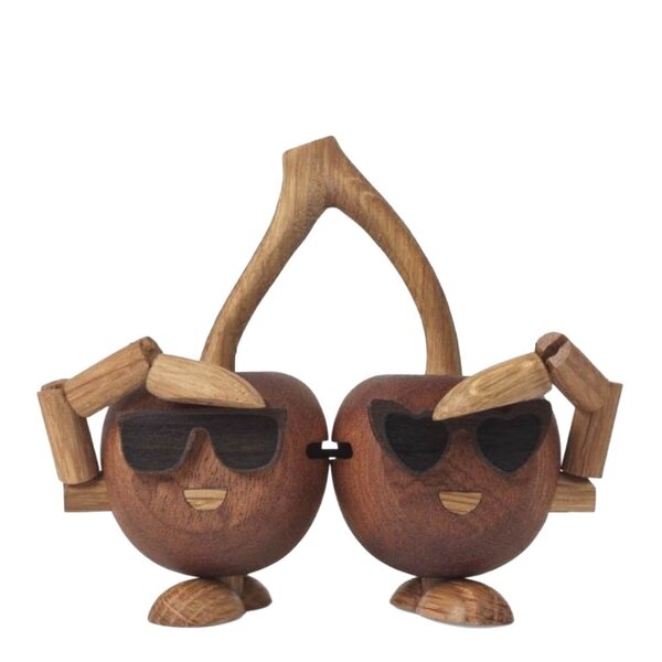 Spring Copenhagen Woodies Cha-Cha Cherries trefigur 9 cm mahogni