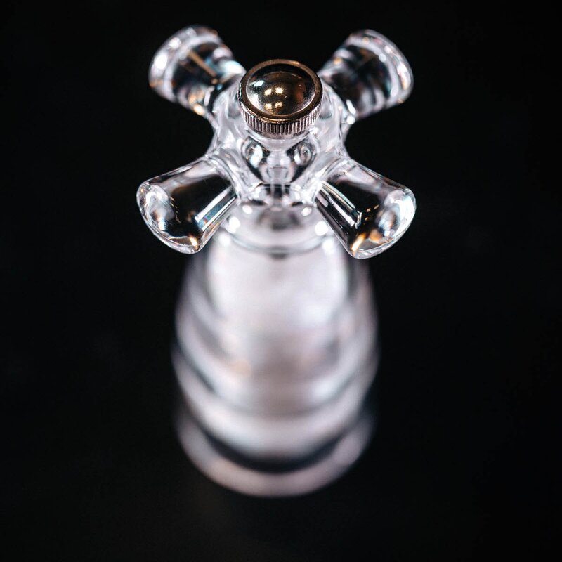 Vargen & Thor Axia salt- og pepperkvern 14,5 cm 2 deler akryl klar